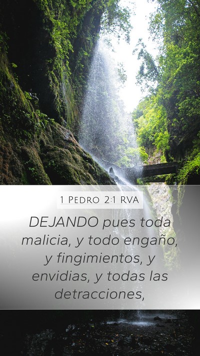 1 Pedro 2:1 RVA Bible Verse Image