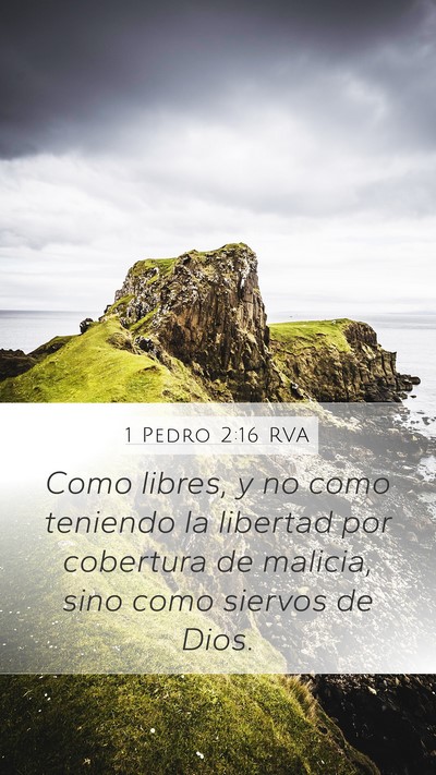 1 Pedro 2:16 RVA Bible Verse Image