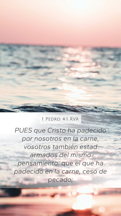 1 Pedro 4:1 RVA Bible Verse Image