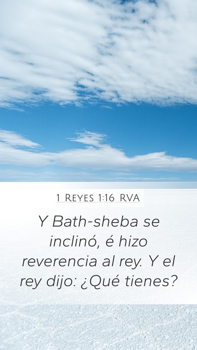 1 Reyes 1:16 RVA Bible Verse Image