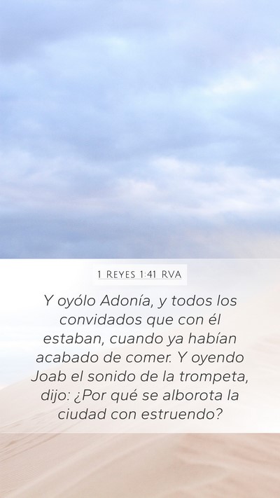 1 Reyes 1:41 RVA Bible Verse Image