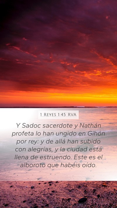 1 Reyes 1:45 RVA Bible Verse Image
