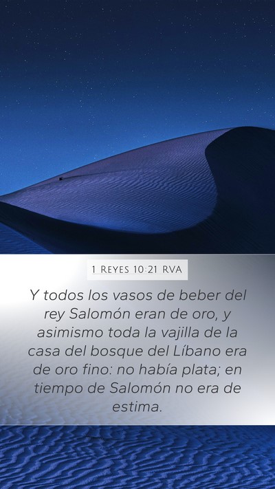 1 Reyes 10:21 RVA Bible Verse Image