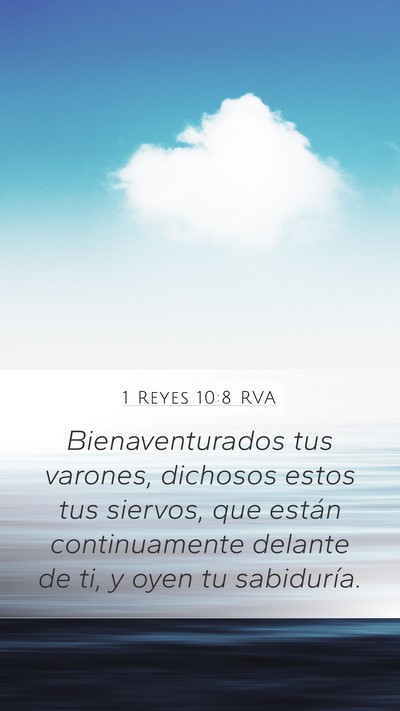 1 Reyes 10:8 RVA Bible Verse Image