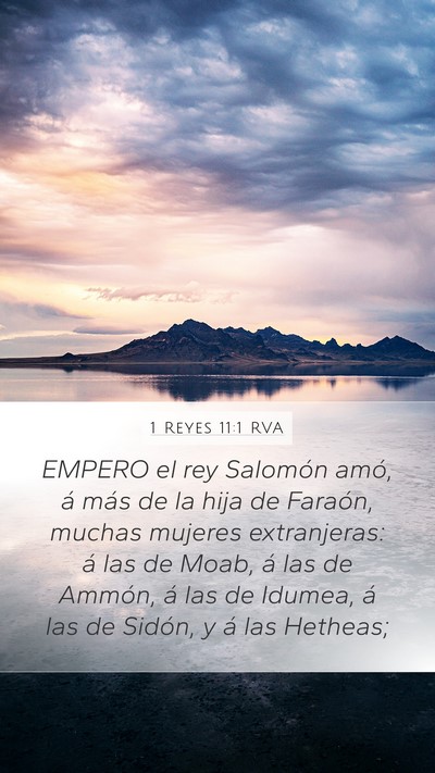 1 Reyes 11:1 RVA Bible Verse Image