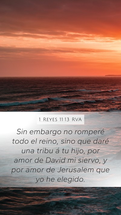 1 Reyes 11:13 RVA Bible Verse Image