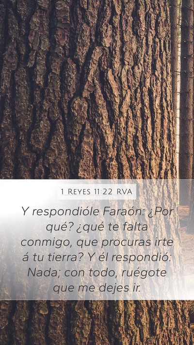1 Reyes 11:22 RVA Mobile Phone Wallpaper - Y respondióle Faraón: ¿Por qué? ¿qué te - Mobile Bible Verse Wallpaper