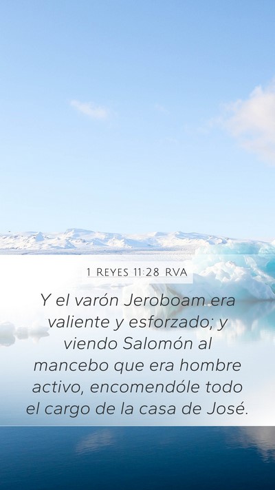 1 Reyes 11:28 RVA Bible Verse Image