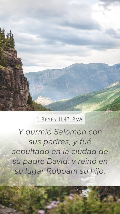 1 Reyes 11:43 RVA Bible Verse Image