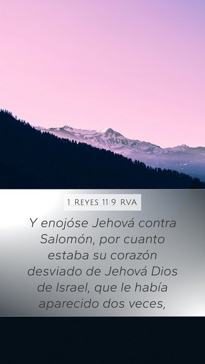 1 Reyes 11:9 RVA Bible Verse Image