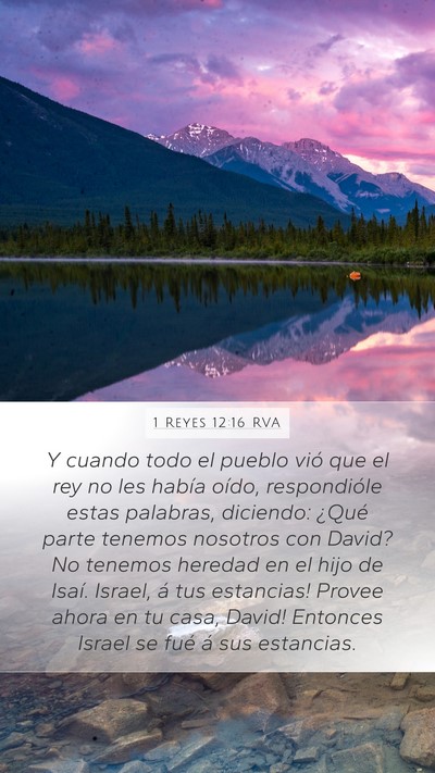 1 Reyes 12:16 RVA Bible Verse Image
