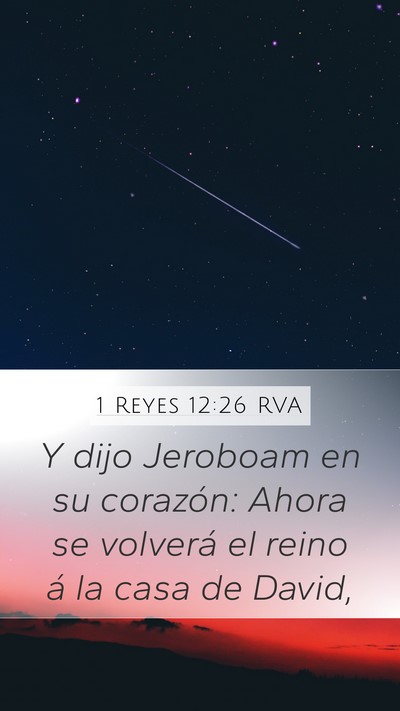 1 Reyes 12:26 RVA Bible Verse Image