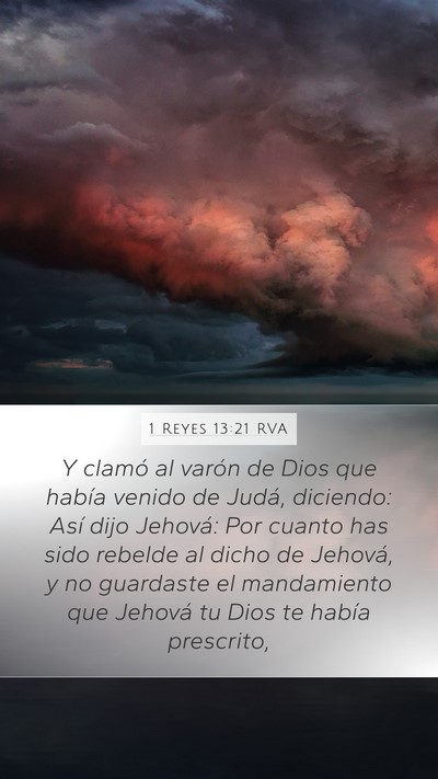 1 Reyes 13:21 RVA Bible Verse Image