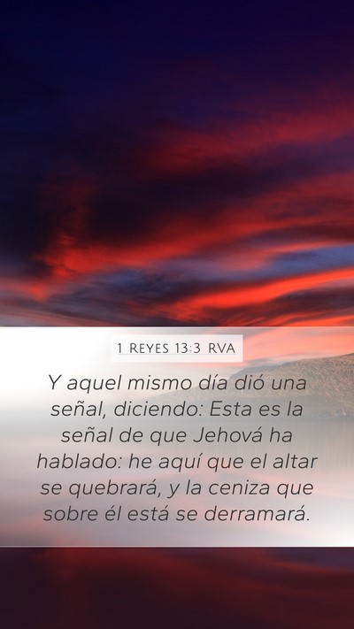 1 Reyes 13:3 RVA Bible Verse Image