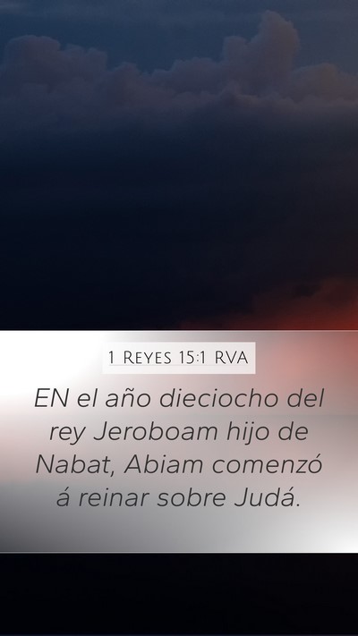 1 Reyes 15:1 RVA Bible Verse Image