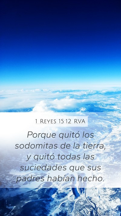 1 Reyes 15:12 RVA Bible Verse Image