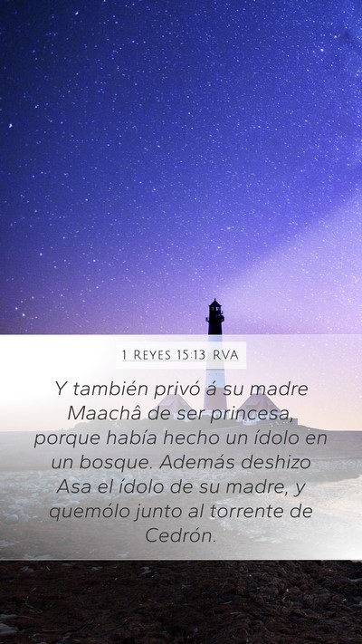 1 Reyes 15:13 RVA Bible Verse Image