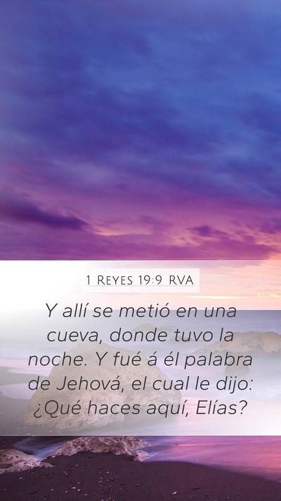 1 Reyes 19:9 RVA Bible Verse Image