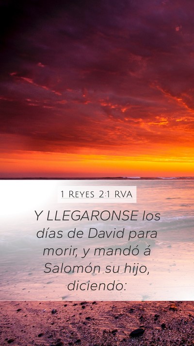 1 Reyes 2:1 RVA Bible Verse Image