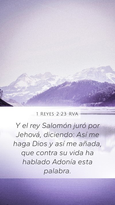 1 Reyes 2:23 RVA Bible Verse Image