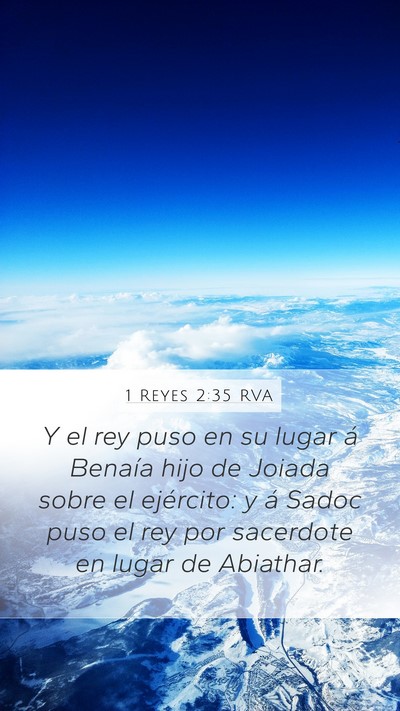 1 Reyes 2:35 RVA Bible Verse Image
