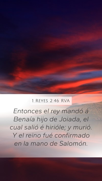 1 Reyes 2:46 RVA Bible Verse Image