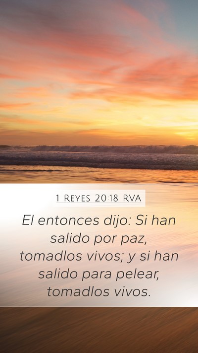 1 Reyes 20:18 RVA Bible Verse Image