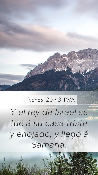 1 Reyes 20:43 RVA Bible Verse Image