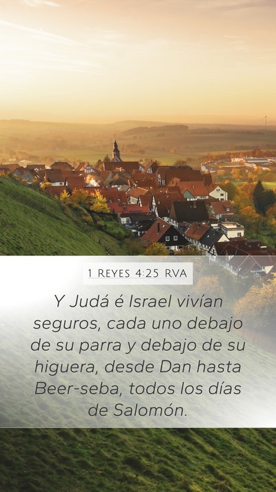 1 Reyes 4:25 RVA Bible Verse Image