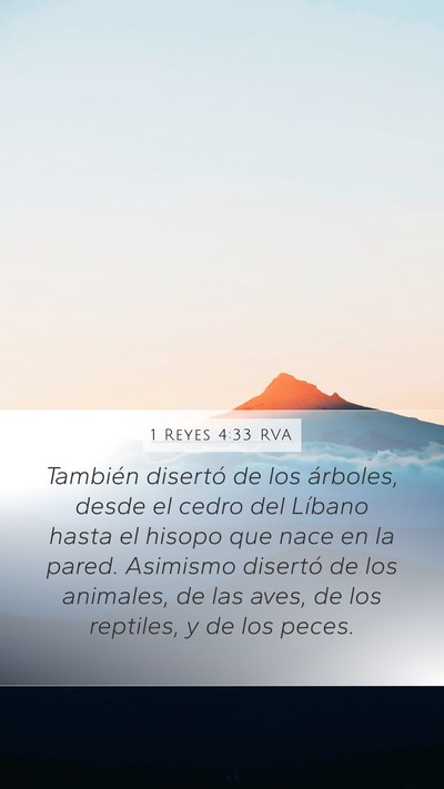 1 Reyes 4:33 RVA Bible Verse Image