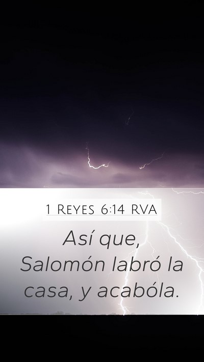 1 Reyes 6:14 RVA Bible Verse Image