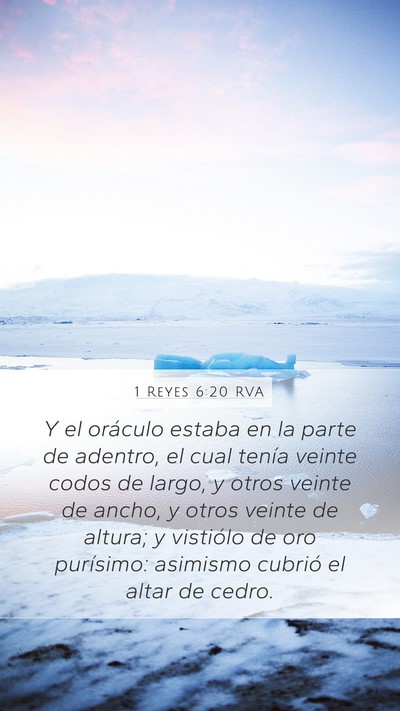 1 Reyes 6:20 RVA Bible Verse Image