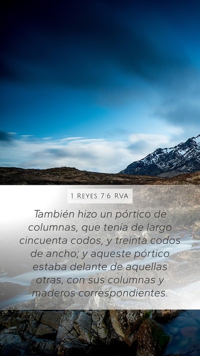 1 Reyes 7:6 RVA Bible Verse Image
