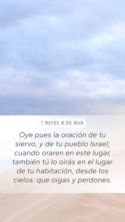 1 Reyes 8:30 RVA Bible Verse Image
