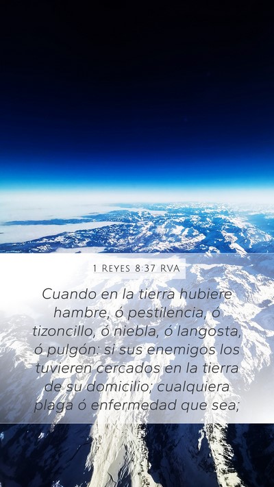 1 Reyes 8:37 RVA Bible Verse Image