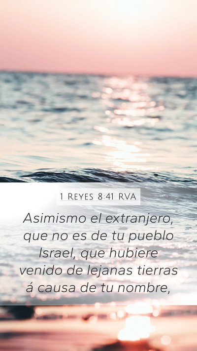 1 Reyes 8:41 RVA Bible Verse Image
