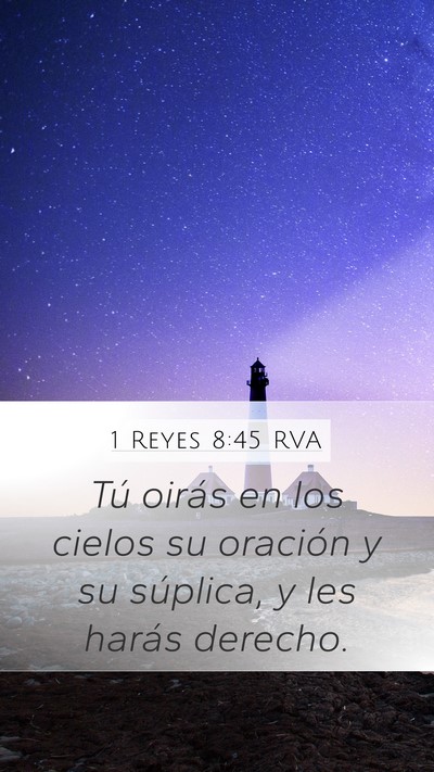1 Reyes 8:45 RVA Bible Verse Image