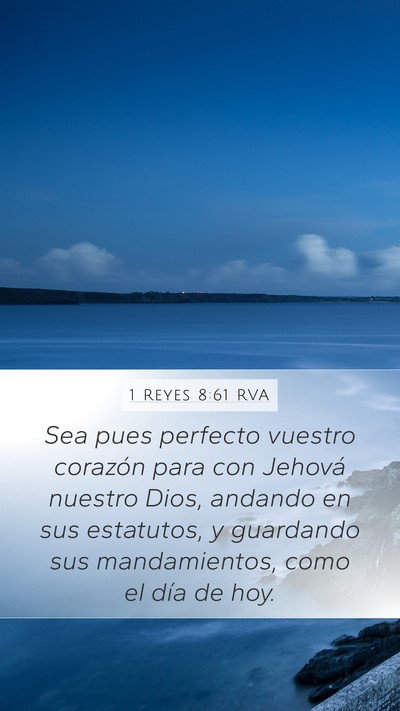 1 Reyes 8:61 RVA Bible Verse Image