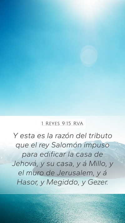 1 Reyes 9:15 RVA Bible Verse Image