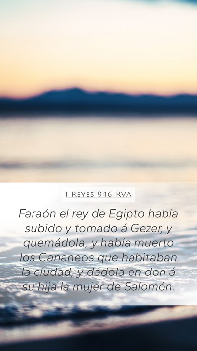 1 Reyes 9:16 RVA Bible Verse Image