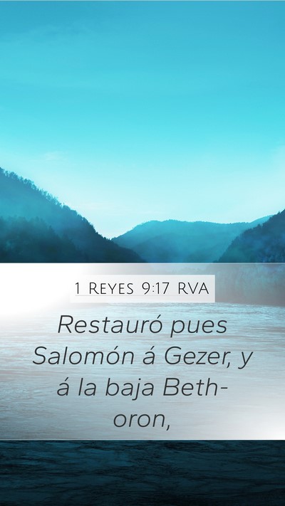 1 Reyes 9:17 RVA Bible Verse Image