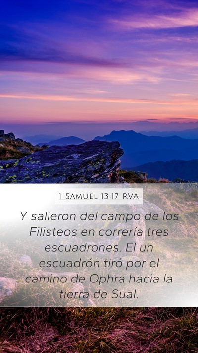 1 Samuel 13:17 RVA Bible Verse Image