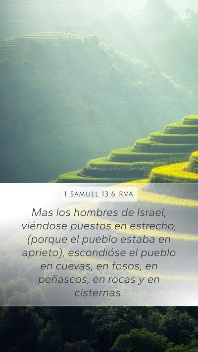 1 Samuel 13:6 RVA Bible Verse Image