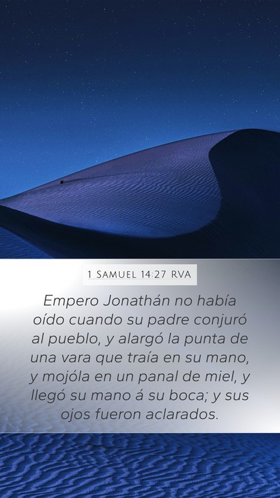 1 Samuel 14:27 RVA Bible Verse Image