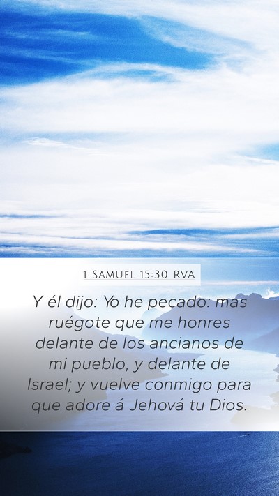 1 Samuel 15:30 RVA Bible Verse Image