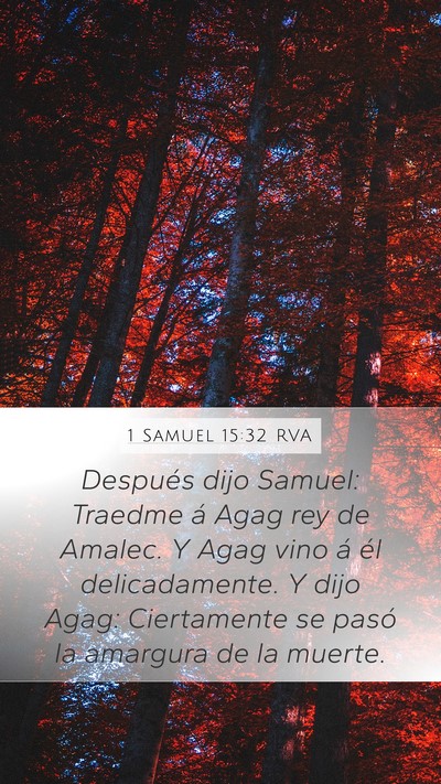 1 Samuel 15:32 RVA Bible Verse Image
