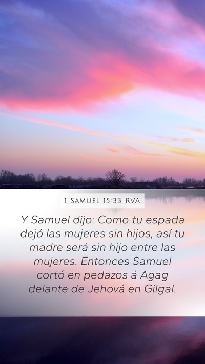 1 Samuel 15:33 RVA Bible Verse Image