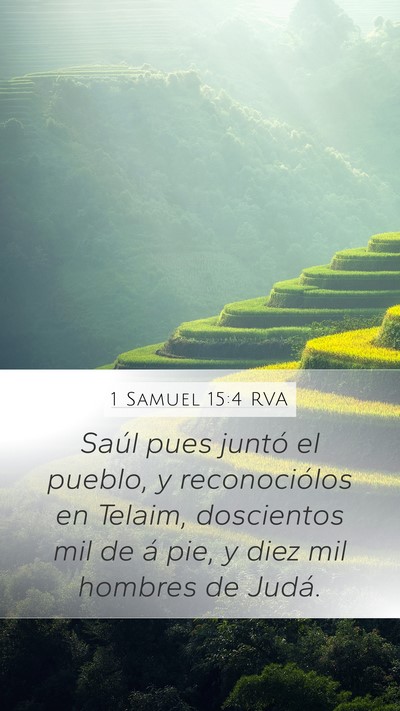 1 Samuel 15:4 RVA Bible Verse Image