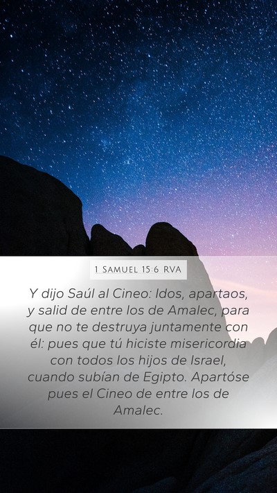1 Samuel 15:6 RVA Bible Verse Image