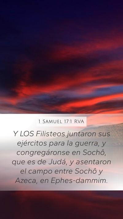 1 Samuel 17:1 RVA Bible Verse Image